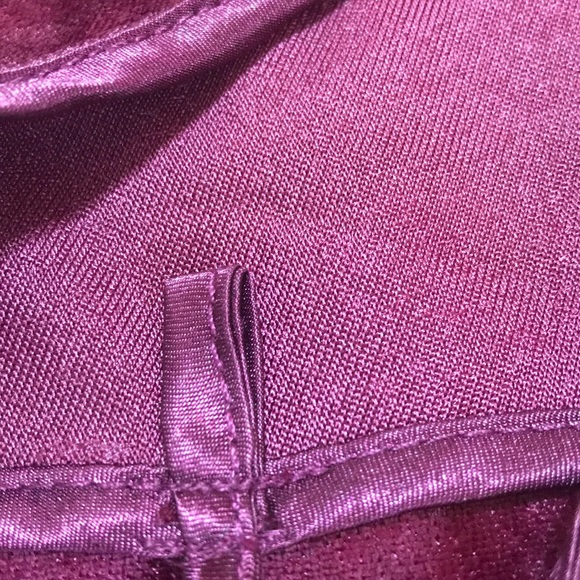 Vintage Crushed Red Velvet Lingerie Sleep Dress - Picture 11 of 11